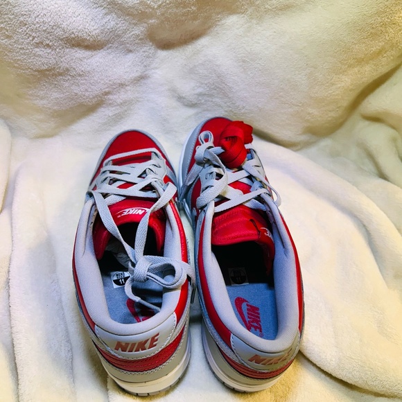 Nike Dunk Low Qs Reverse Ultraman Men 10.5 Red/Silver-White - Picture 7 of 8